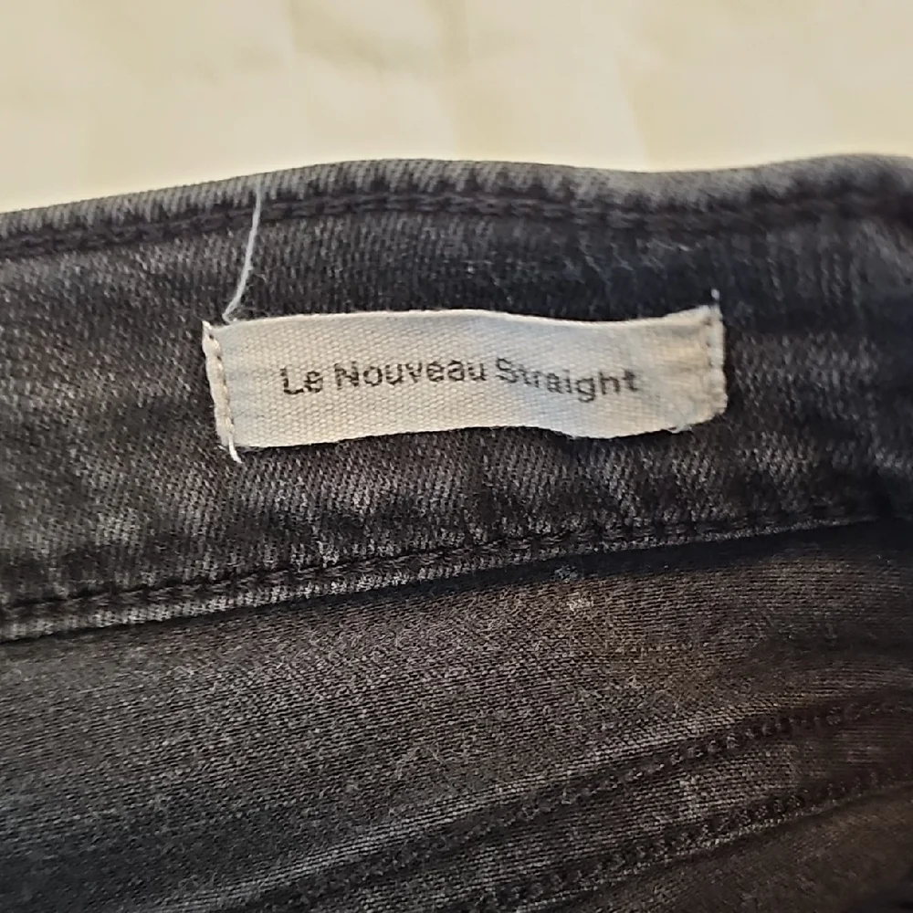 Frame Denim Black Le Nouveau Straight Ankle Jeans Womens 27 Stretchy High Rise - Picture 10 of 11